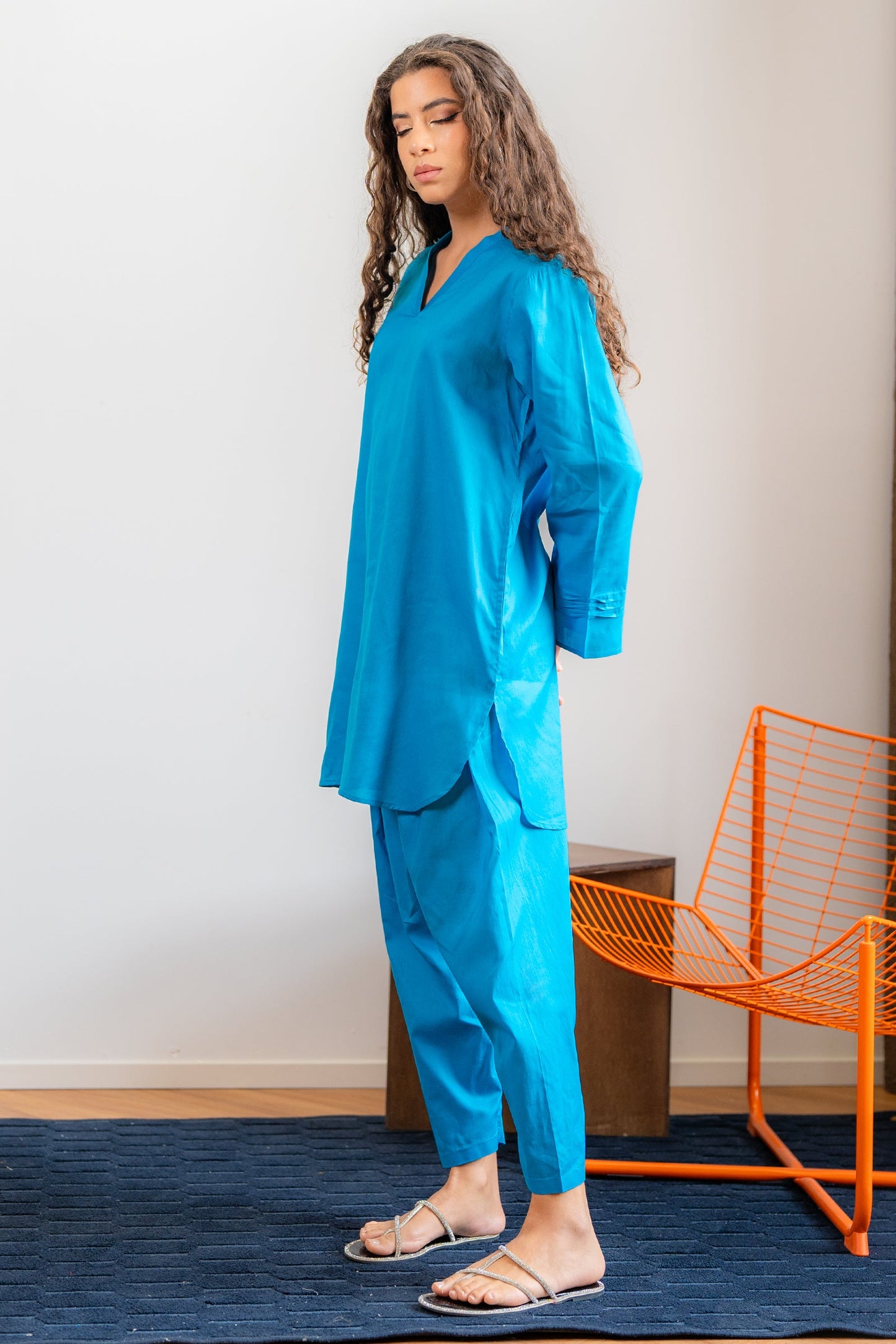 Turquoise Tranquility Kurta Set
